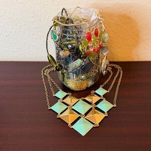 Mystery Jewelry Jar all shade of green-Great Valentine Gift for u or a loved one